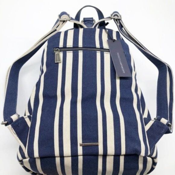 REBECCA MINKOFF Julian Backpack Blue Stripe  main image 7